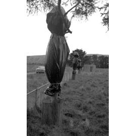 Covered tekoteko at Pāpāwai marae