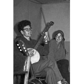 Student playing banjo at Student Congress