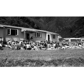 Outdoor session at the annual Student Congress at Curious Cove