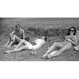 Students relaxing between sessions at the annual Student Congress at Curious Cove