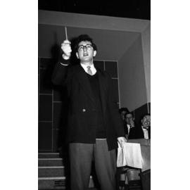 Speaker at Victoria University Students' Association meeting