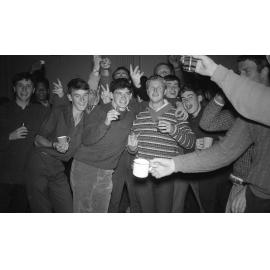 Weir House residents at a party