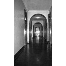Empty corridor in Weir House