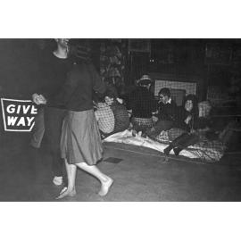 Weir House residents at a student flat party