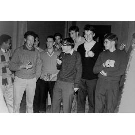 Students drinking at Weir House