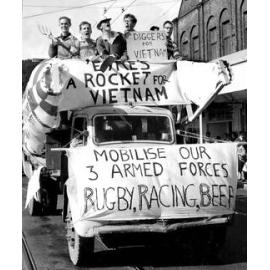 Vietnam float for the annual student procession through Wellington