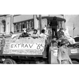 Extrav float for the annual student procession through Wellington