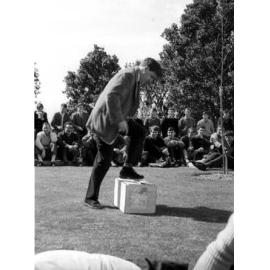 Tony Ashenden at the weekly student forum