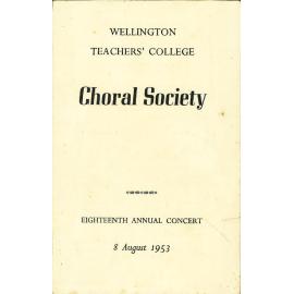 Choral Society Eighteenth Annual Concert 1953