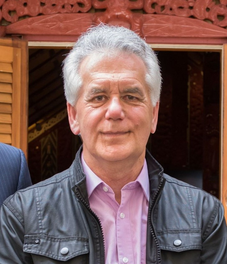 Moana Jackson at Te Herenga Waka marae, photograph by Images Services.