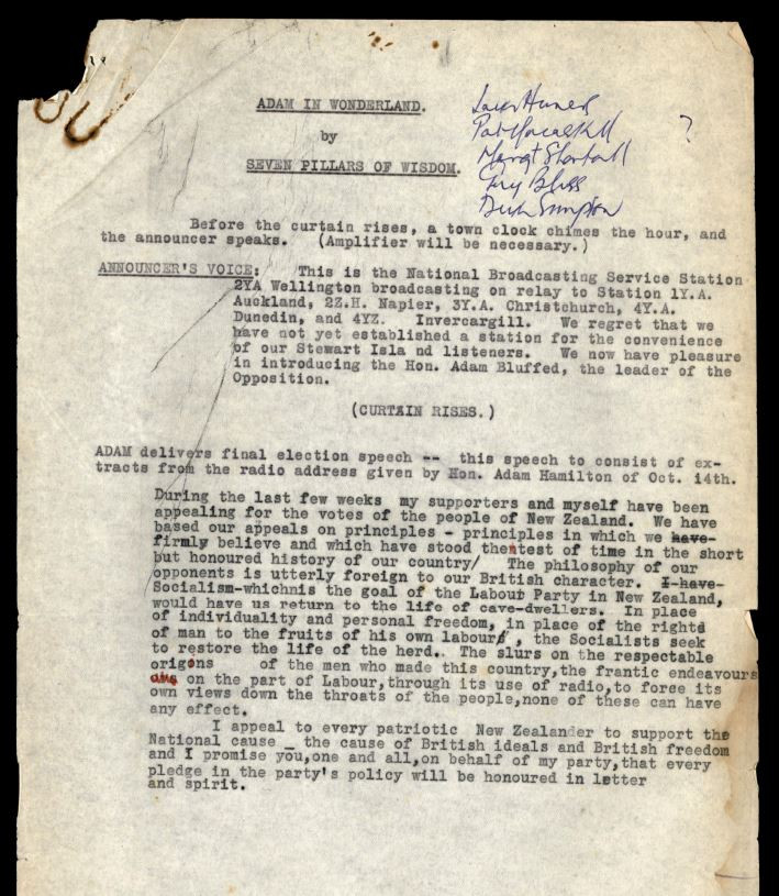 Cropped page from 'Adam in Wonderland'