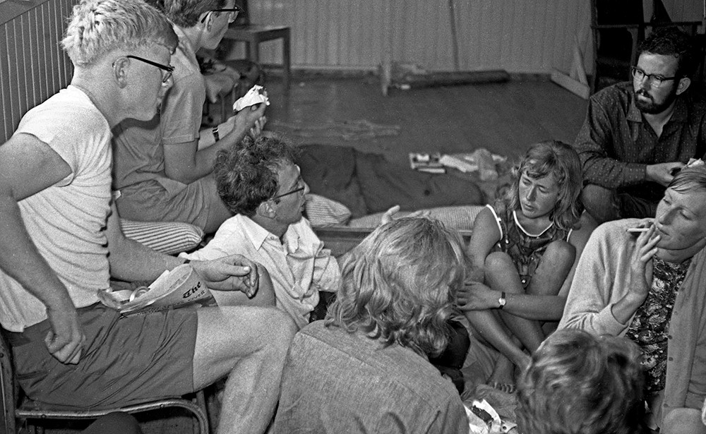 Small group session at the annual Student Congress at Curious Cove, 1964.

